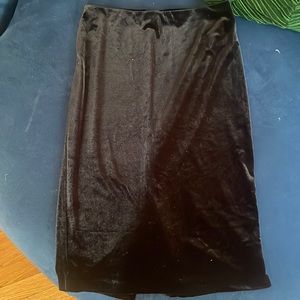 Express Velvet Pencil Skirt